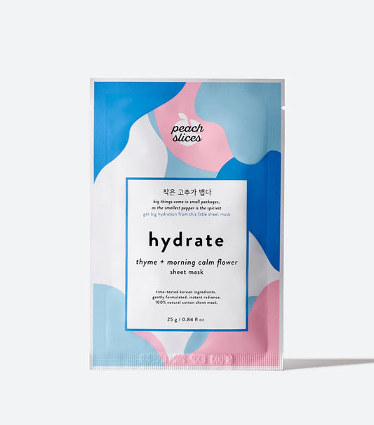 Hydrate Mask by peach slices